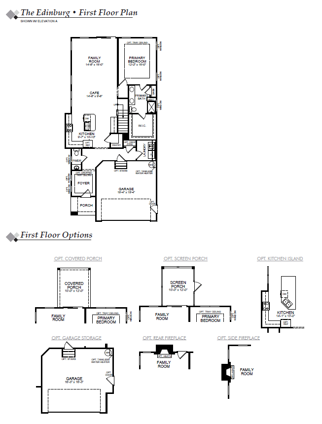 Edinburg Floor Plan Eastwood Homes
